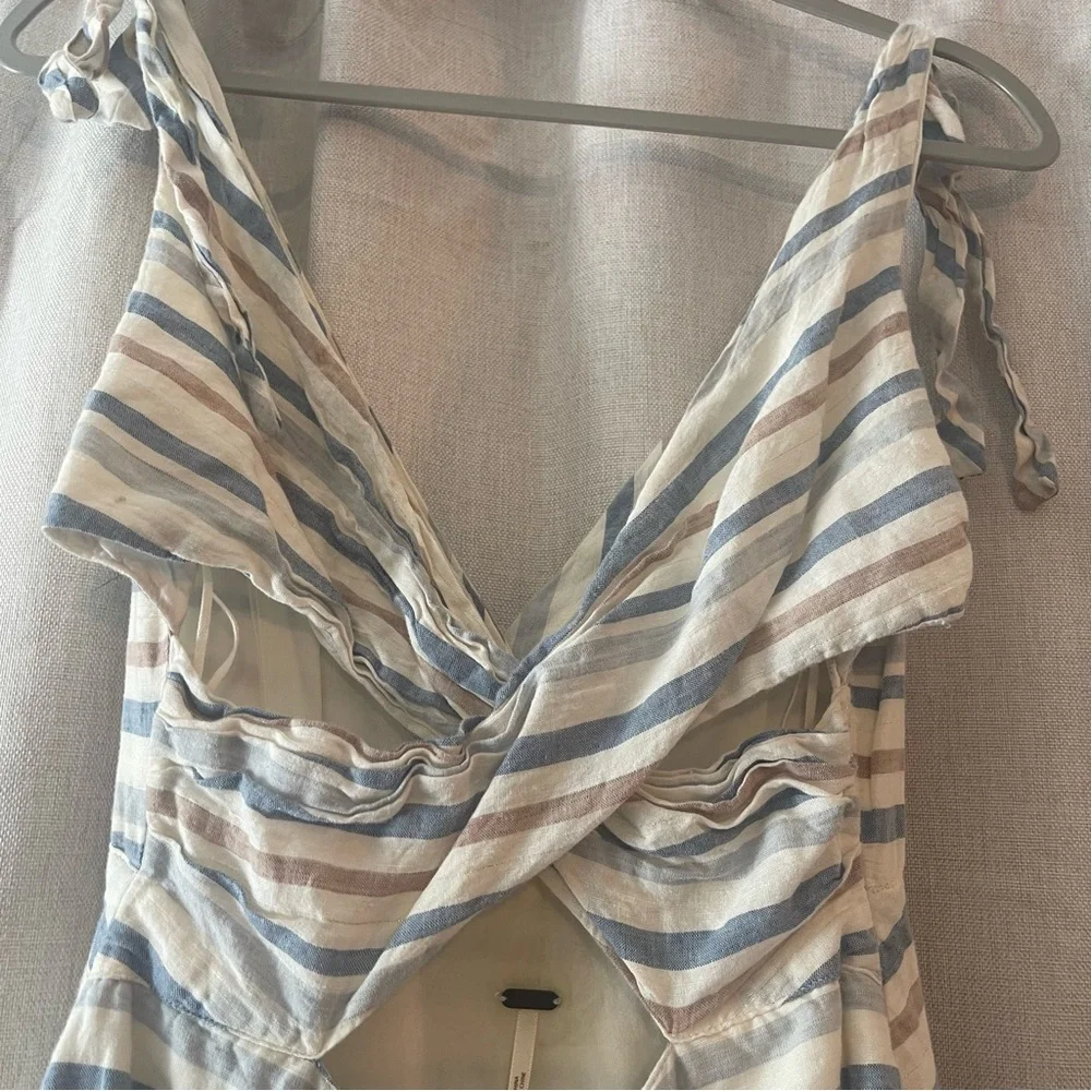 Free People Kansas City Girl Striped Midi Dress